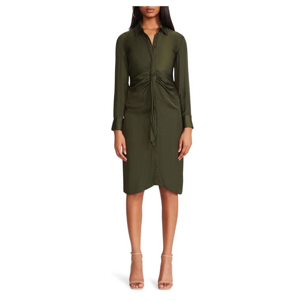 MOVING SALE - Steve Madden BB Dakota Long Sleeve Satin Shirt Dress
